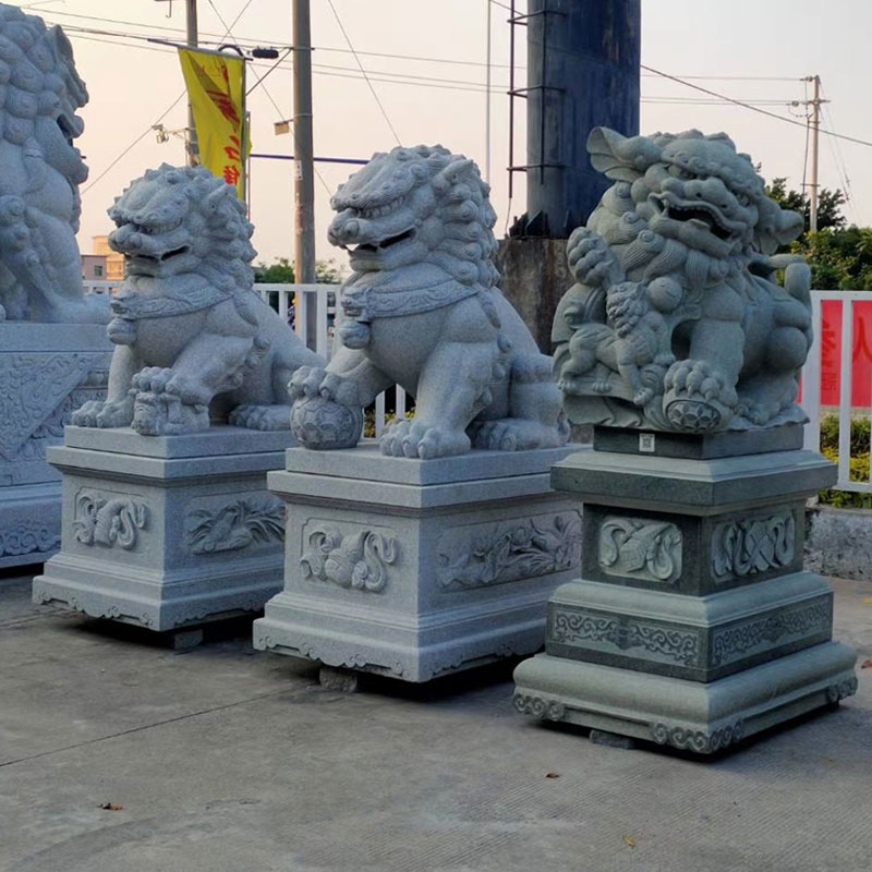 Stone Lion Carving